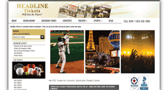 Desktop Screenshot of headlinetickets.com