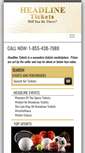 Mobile Screenshot of headlinetickets.com