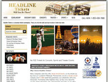 Tablet Screenshot of headlinetickets.com